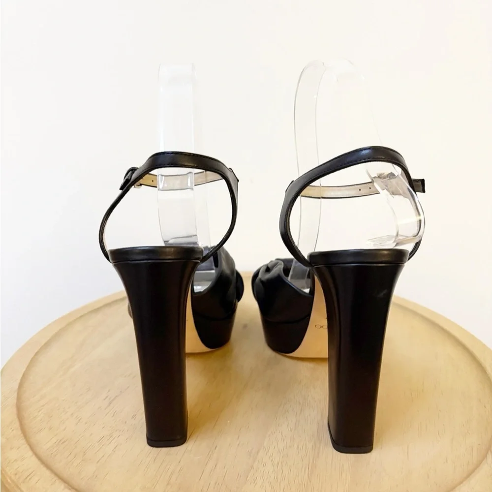 New Jimmy Choo Heloise Nappa Platform Heel